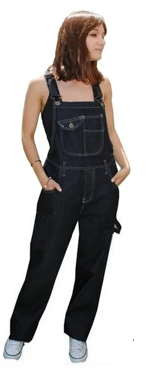 Salopette en jean noir élégant pour femme