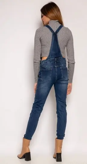 Pantalon à bretelle pour femme