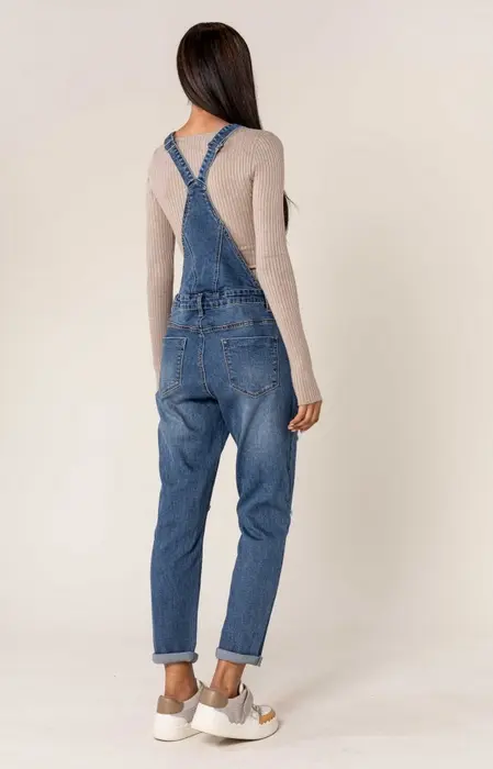 Combinaison femme en denim